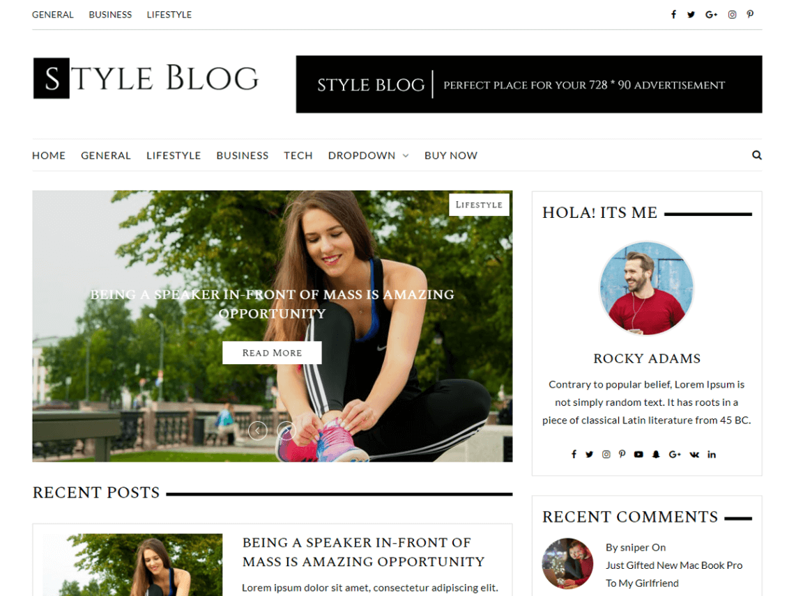 StyleBlog theme
