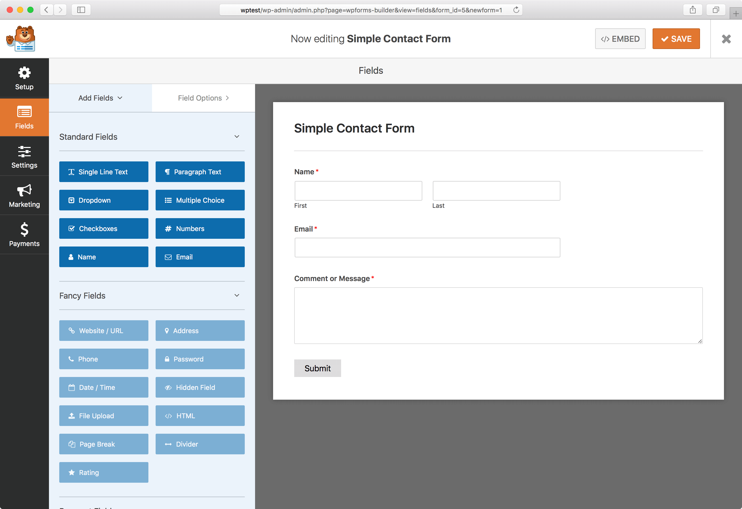 free pluginWP Forms